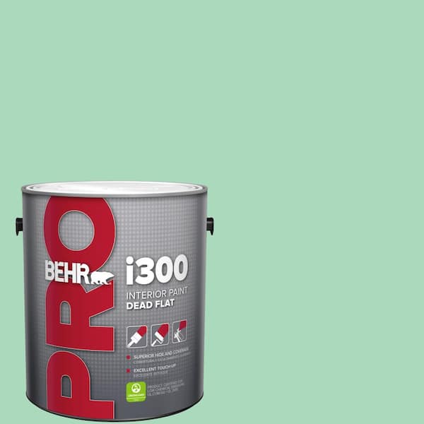 BEHR PRO 1 gal. #P410-3 Shanghai Jade Dead Flat Interior Paint