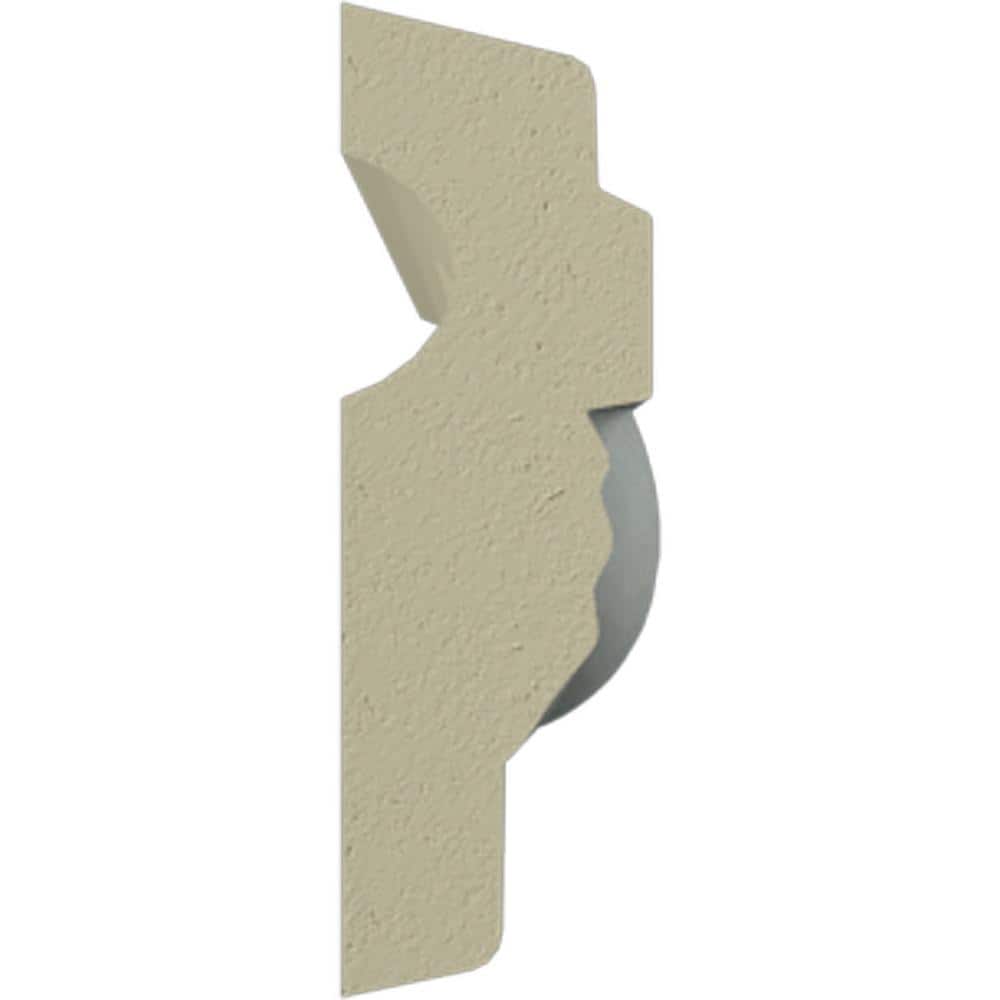 94.5" White Polyurethane Egg & Dart Crown Moulding