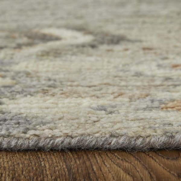 9 ft. x 13 ft. Ivory, Gray, Orange Moroccan Area Rug