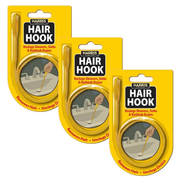 Harris 20 in. Hair Hook Drain Snake Unclogger (3-Pack)
