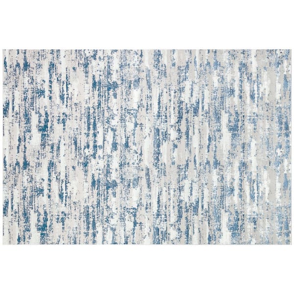 Amazing Rugs Milano Home 8 ft. x 11 ft. Navy Blue Woven Area Rug