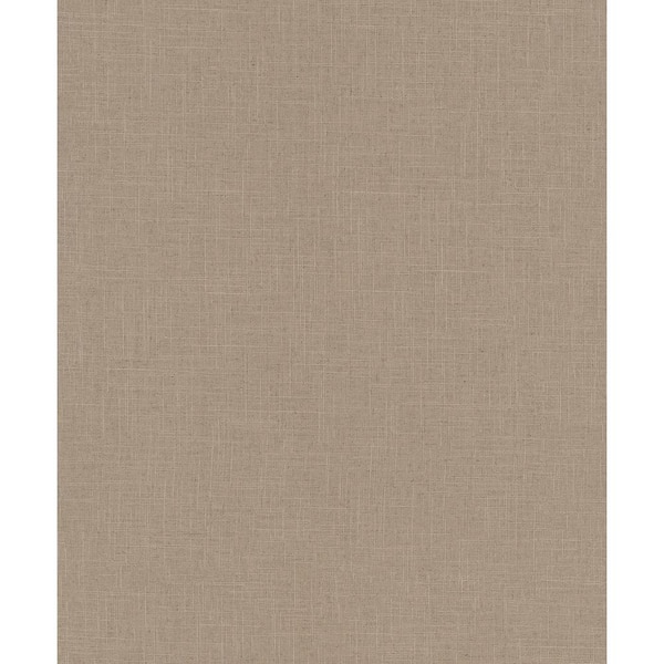 Unbranded Woods and Wicker Collection Brown Simple Plain Texture Matte Finish Vinyl on Non-woven Non-pasted Wallpaper Roll