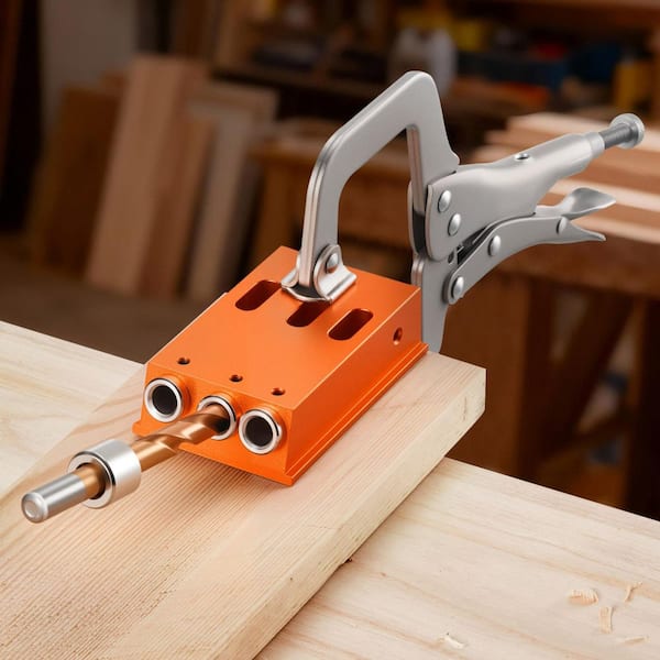 VEVOR Pocket Hole Jig Kit, 1/2 to 1-1/2 in. Adjustable, Jig Pocket