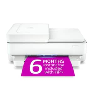 White All-in-One Wireless Color Inkjet Printer with Remote PrintingPrinter - 6 Months Free Instant Ink