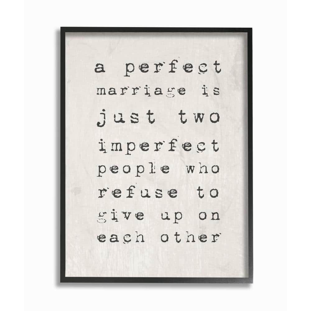 11 in. x 14 in. A Perfect Marriage by Daphne Polselli Wood Framed Wall