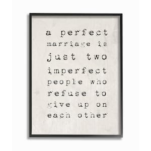 11 in. x 14 in. "A Perfect Marriage" by Daphne Polselli Wood Framed Wall Art