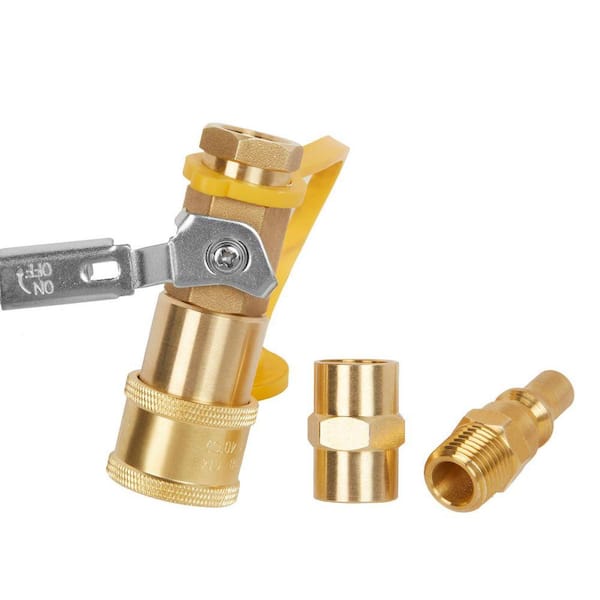 Low Pressure Propane Quick Connect Fittings Conversion Kit, 1/4 in. LP Gas Connections for Easy RV and Camping Propane