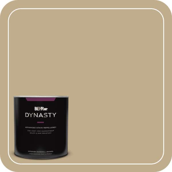 BEHR DYNASTY 1 qt. #PPU7-21 Woven Straw One-Coat Hide Eggshell Enamel Interior Stain-Blocking Paint and Primer