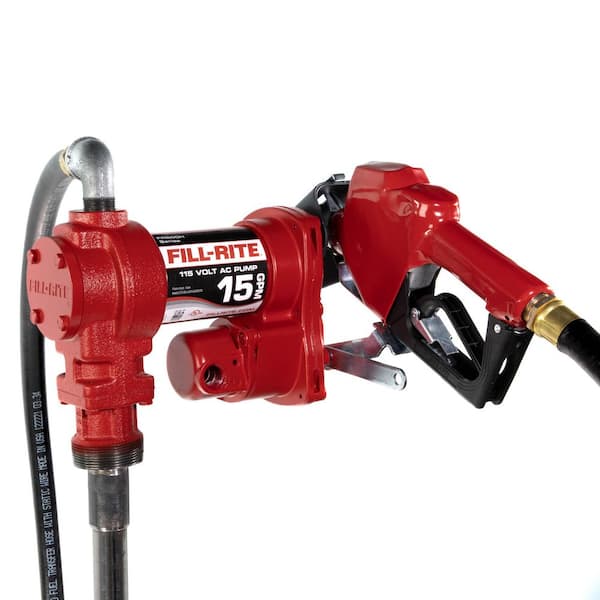 115-Volt 15 GPM 1/6 HP Fuel Transfer Pump (Auto Nozzle Package)