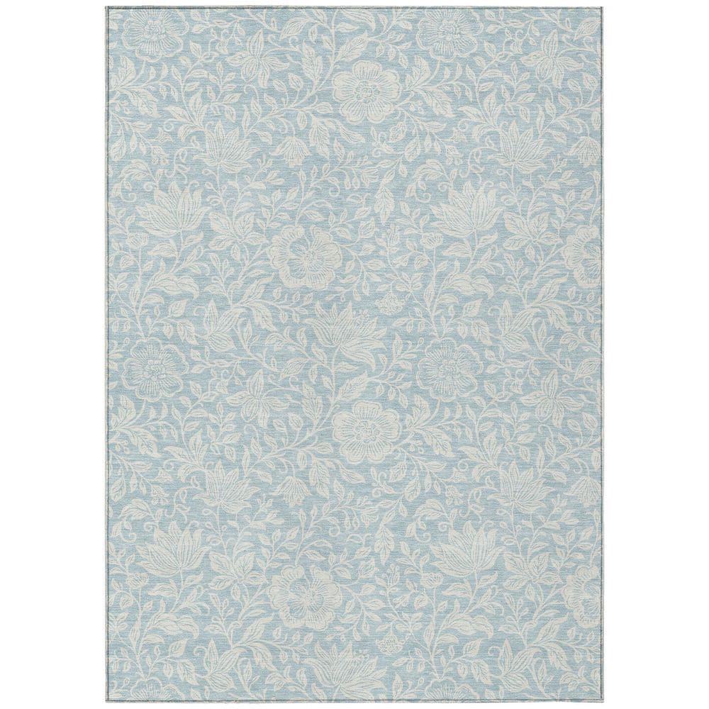 Chantille Machine Washable Indoor/Outdoor Abstract ACN2572 Sky 8 ft. x 10 ft. Area Rug price history on PriceWatchPro