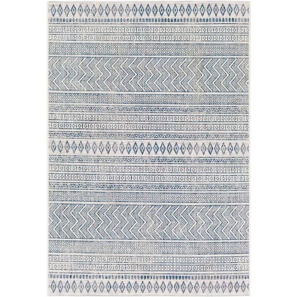 Livabliss Merrigan Denim 4 ft. 3 in. x 5 ft. 11 in. Indoor/Outdoor Area Rug