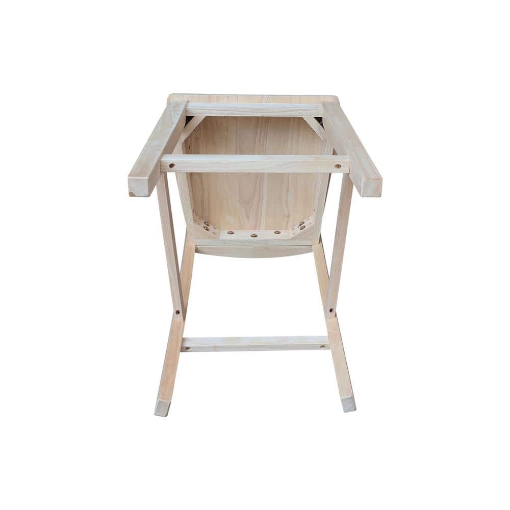 San Remo Unfinished Wood Counter Height Stool