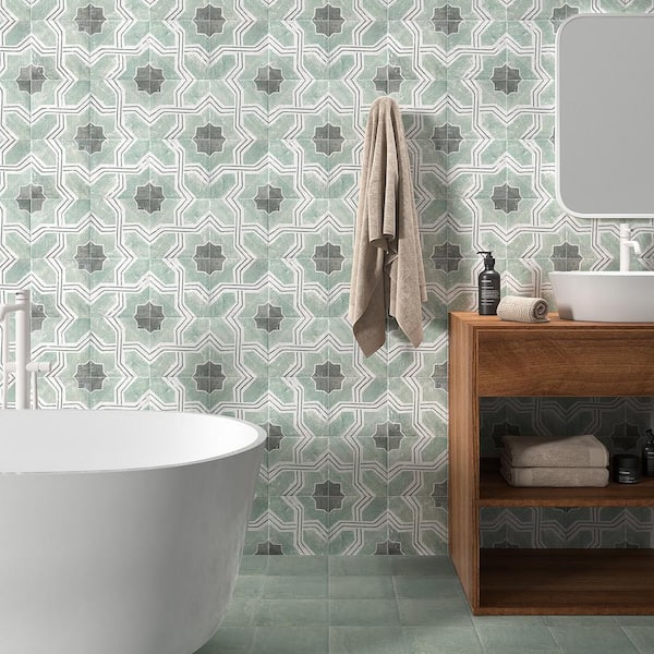 Ivy Hill Tile Patras Deco Iberia 7.87 in. x 7.87 in. Matte