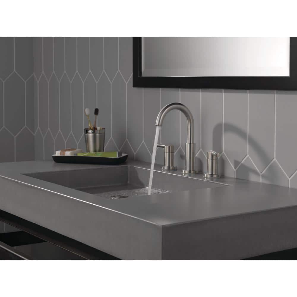 Nicoli Stainless Steel Modern Widespread Bathroom Faucet