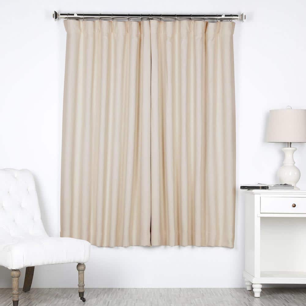 Candlelight Polyester Blackout Puddle Length Drape Panel