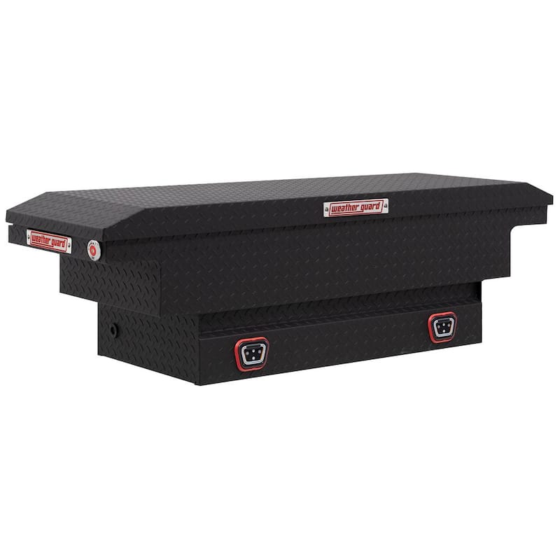 62.5 in. Matte Black Aluminum Compact Low Profile Crossover Truck Tool Box