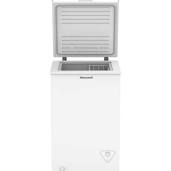 Honeywell 3.5 cu. Ft. Chest Freezer with Storage Basket in White H35CFW -  The Home Depot