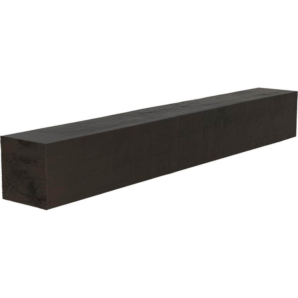 Ekena Millwork 8 in. x 8 in. x 5 ft. Rough Cedar Faux Wood Beam Fireplace  Mantel, Burnished Cedar MANURC08X08X60BC - The Home Depot