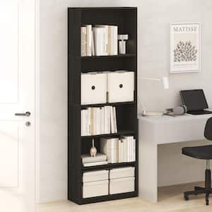Furinno JAYA 5-Shelf Espresso Open Bookcase 14110R1CC - The Home Depot