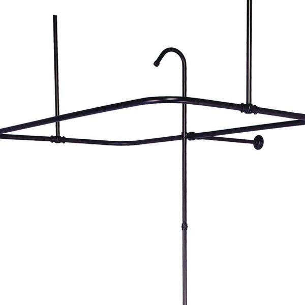 Elizabethan Classics 43 in. x 23 in. Side Mount Shower Riser with Enclosure in Oil Rubbed Bronze