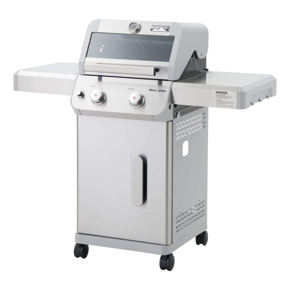 Mesa 2-Burner Stainless Steel Propane Gas Grill with LED Controls