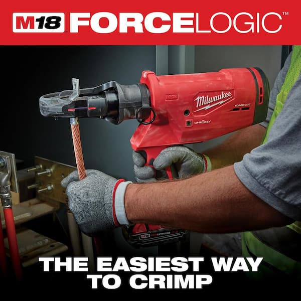Milwaukee M18 18V Lithium-Ion Cordless FORCE LOGIC 750 MCM Crimper