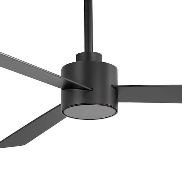 Elroy 52-In Indoor No-Light Ceiling Fan with 3 Plywood Blades, Reversible DC Motor and 6-Speed Remote Control with Timer