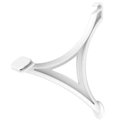 Liberty 8.27 in. Nickel Steel Wraparound Decorative Shelf Bracket (2-Pack)  S43394C-NIC-U - The Home Depot