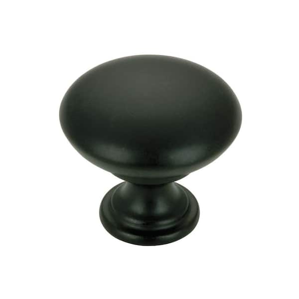 Richelieu Hardware Copperfield Collection 1-3/16 in. (30 mm) Matte Black Functional Cabinet Knob