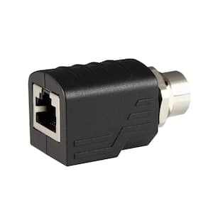 M12 To RJ45 Adapter, RJ45 to Female M12 4 Pin, D Coded, Shielded