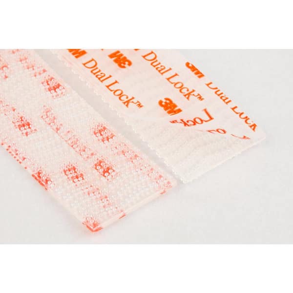 1 in. x 3 in. Clear Extreme Fasteners, 4 Strips, 2 Sets