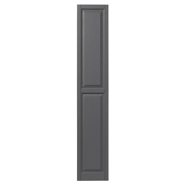 Ply Gem 12 in. x 71 in. Raised Panel Polypropylene Shutters Pair in Gray