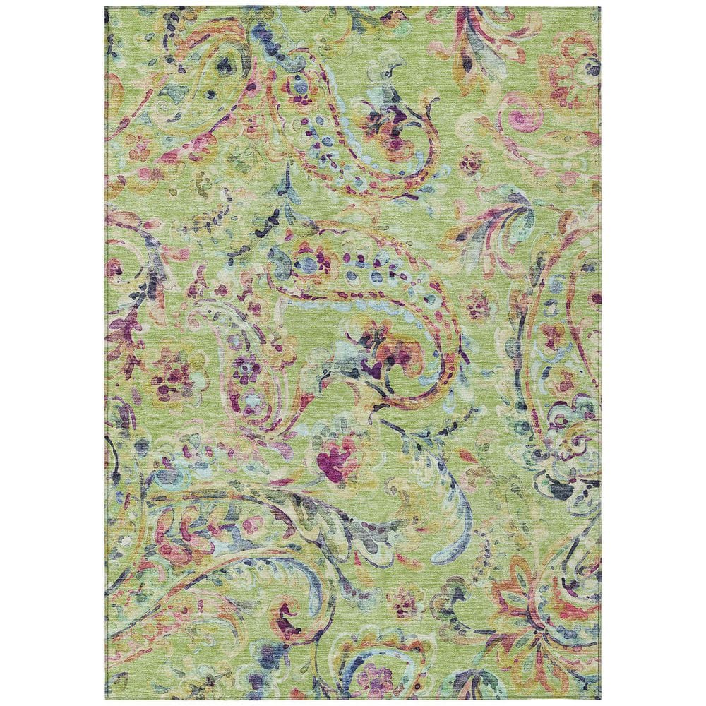 Chantille Machine Washable Indoor/Outdoor Abstract ACN834 Aloe 3 ft. x 5 ft. Area Rug price history on PriceWatchPro