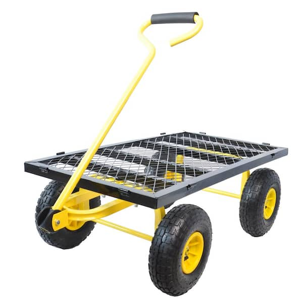 GORILLA CARTS 1,500 lb. Super Heavy Duty Poly Dump Cart GOR10-16 - The Home  Depot