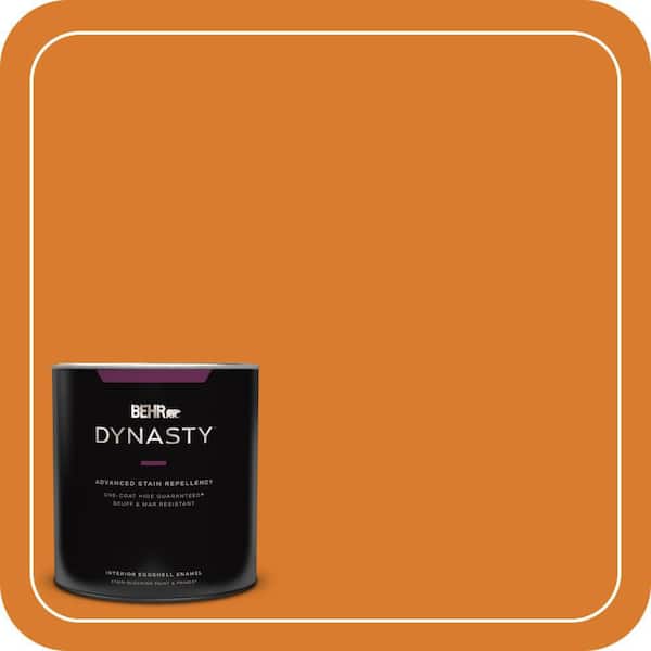BEHR DYNASTY 1 qt. #270B-7 Bonfire Eggshell Enamel Interior Stain-Blocking Paint and Primer