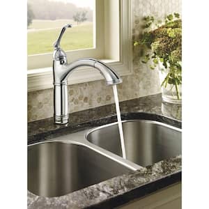 Brantford Single-Handle Pull-Out Sprayer Kitchen Faucet with Reflex and Power Clean in Chrome