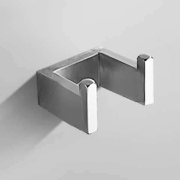 Square Bathroom Accessories Set Stainless Steel Brushed Nickel Wall Mounted 
