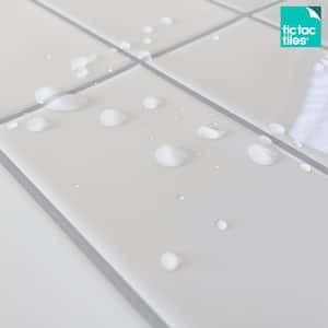 10-sheets Subway White Straight 12 in. x 12 in. Peel and Stick Mosaic Wall Tile Backsplash 10 sq.ft. / pack