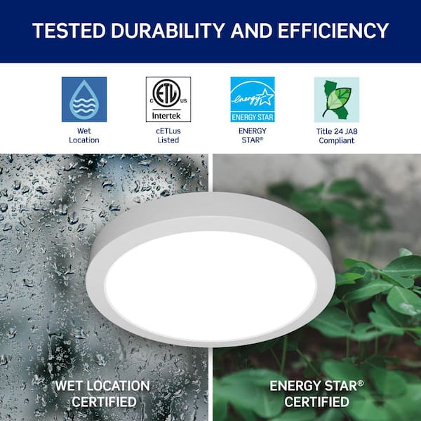 Leviton SDR 9 in. Surface Mount Integrated LED Recessed Downlight