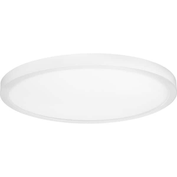 Progress Lighting Edgelit 14 in. White Integrated LED Flush Mount