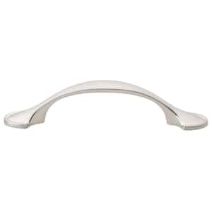 3 in. Center-to-Center Satin Nickel Arch Shovel Edge Cabinet Pulls (10-Pack)