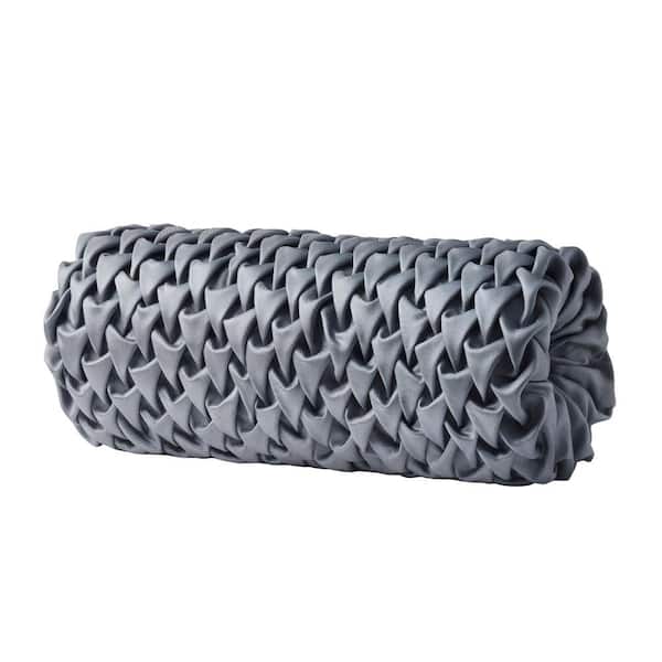 Unbranded Leonard Powder Blue Polyester Neckroll Pillow 7 x 17 in.