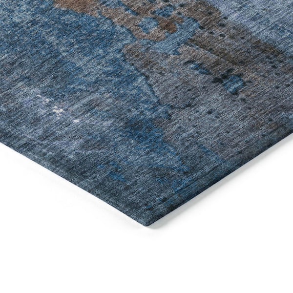 Chantille Machine Washable Indoor/Outdoor Abstract ACN1870 Coffee 9 ft. x 12 ft. Accent Rug