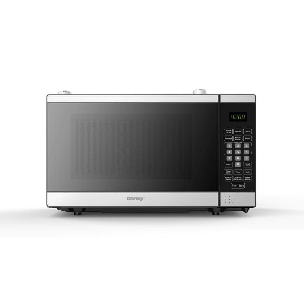0.7 Cu. Ft. Deluxe Countertop Microwave Oven w/ Handle - Stainless Steel
