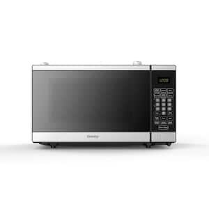 Designer 17.8 in. W 0.7 cu. ft. Auto Cook 700-Watt Countertop Microwave in Stainless Steel