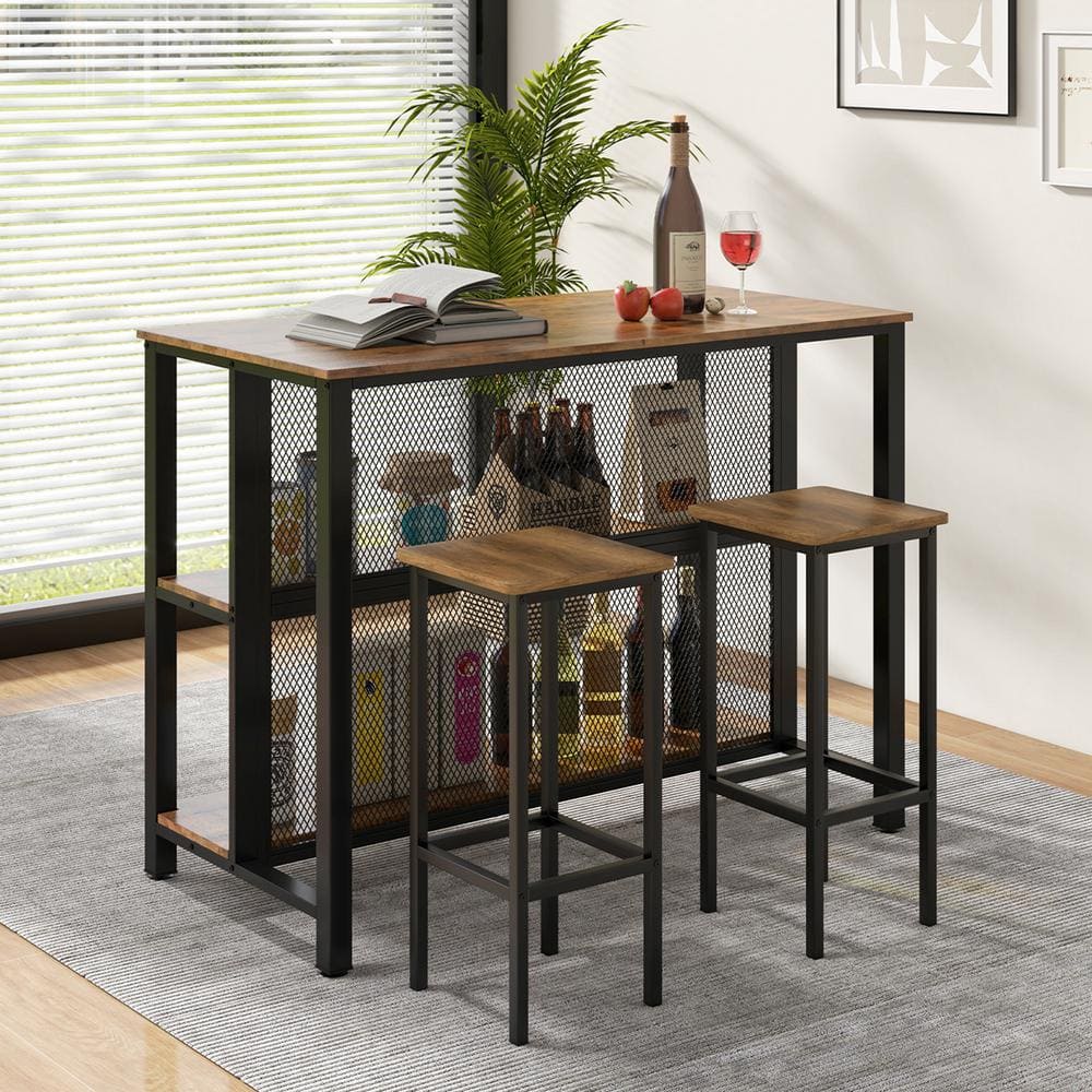 rustic-brown-costway-bar-
