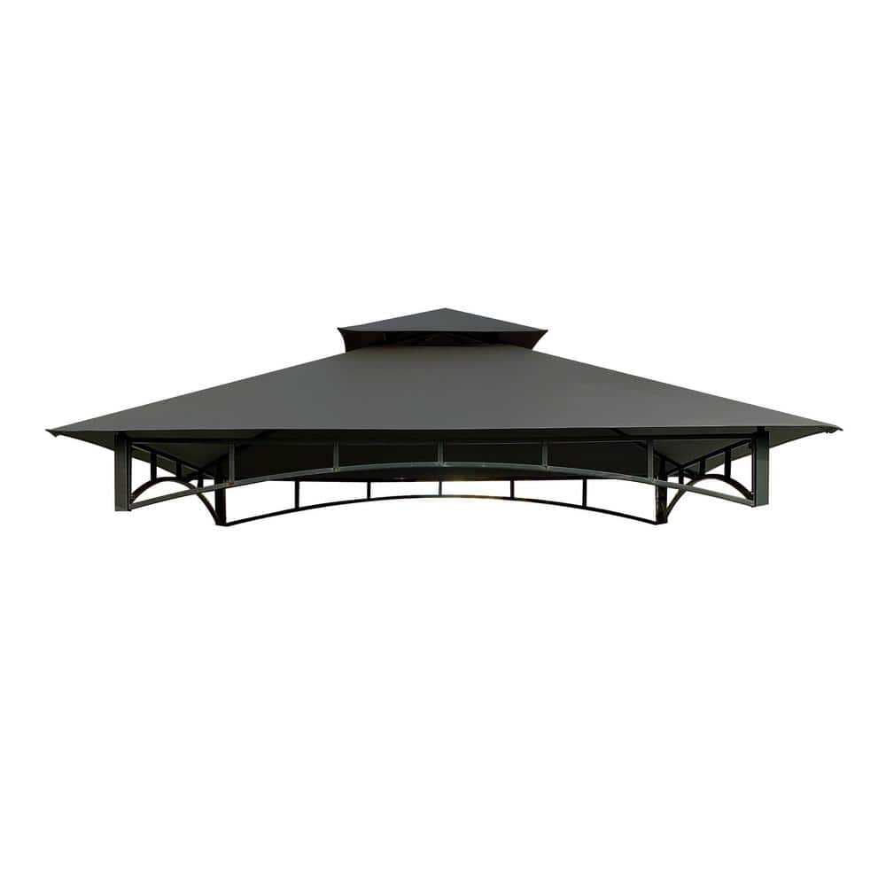 Gray 8' x 5' Bamboo Look Replacement Canopy Top