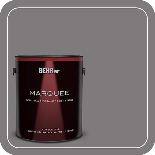 BEHR MARQUEE 1 gal. #BXC-58 Stormy Gray Flat Exterior Paint & Primer
