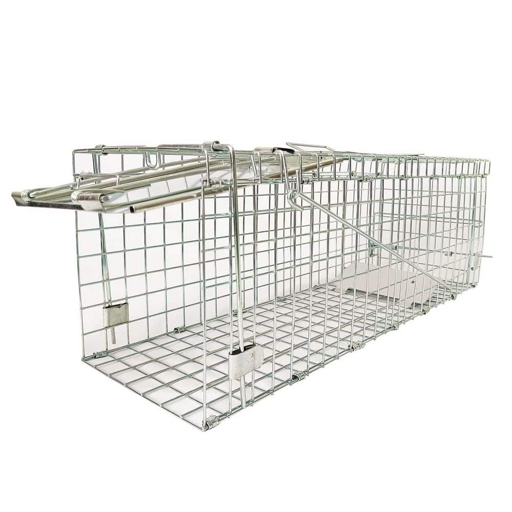 24 in. x 8.5 in. x 7.5 in. Collapsible Humane Live Animal Cage Trap, All Fit Sized Small Animals, 2-Door, Rust-Resistant price history on PriceWatchPro