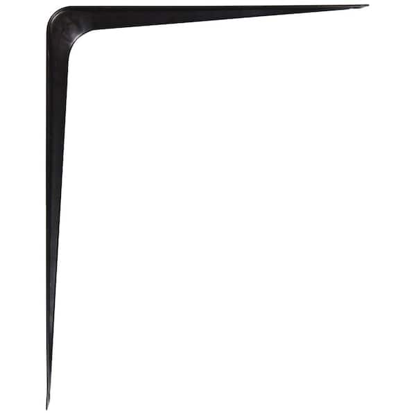 8 x 10 in. Black Shelf Bracket (20-Pack)